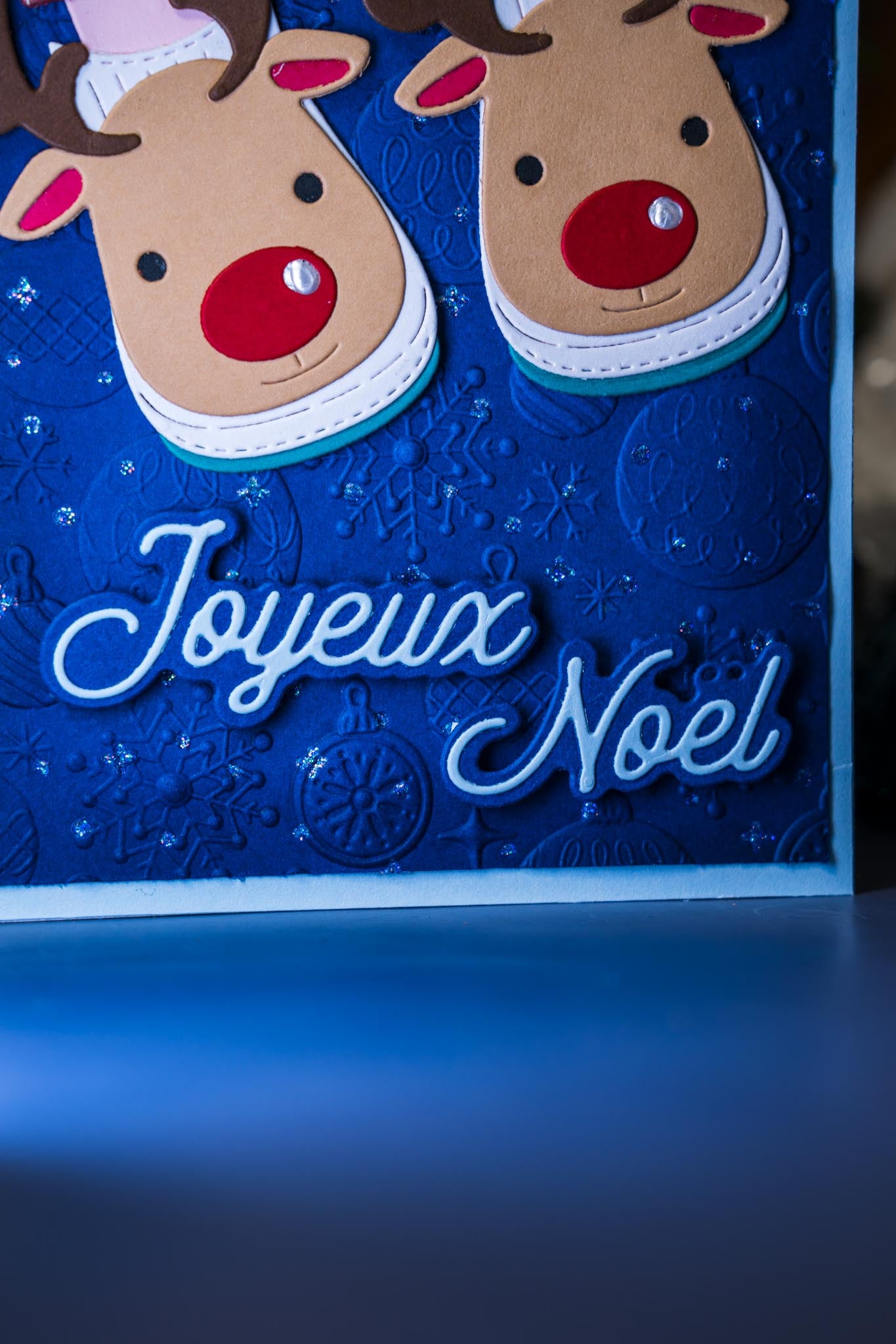Pantoufles renne de Noël