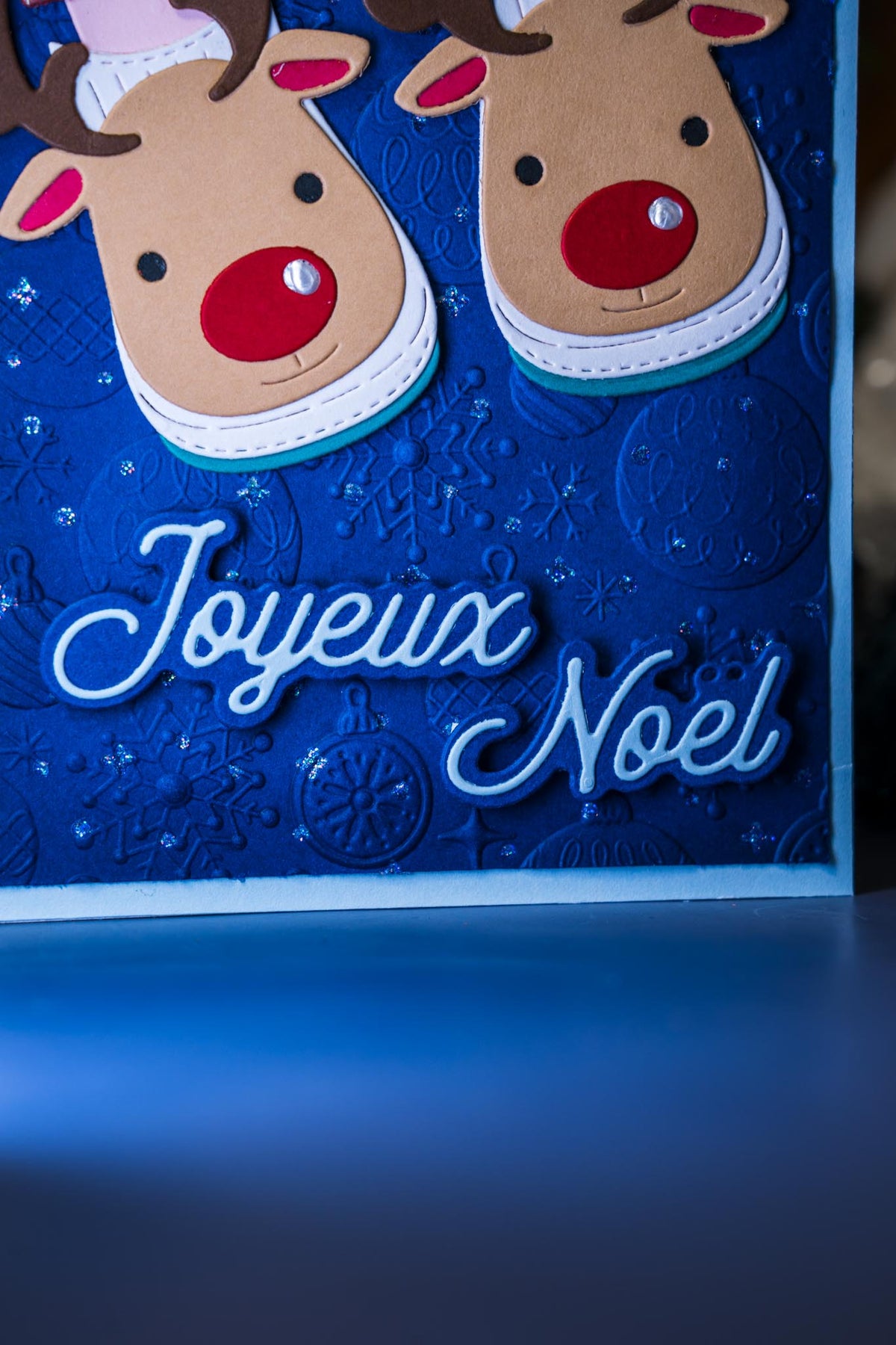 Pantoufles renne de Noël