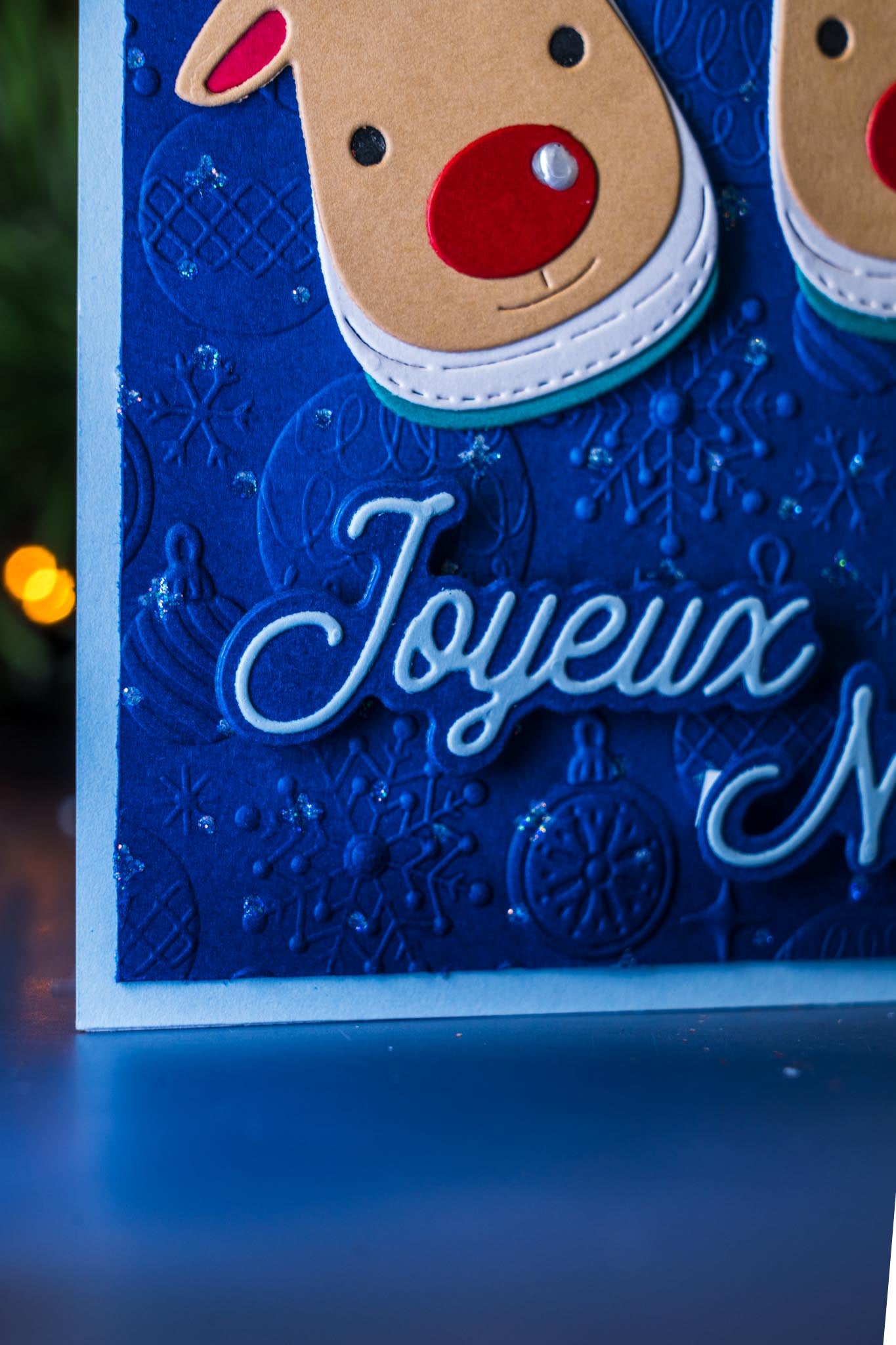 Pantoufles renne de Noël