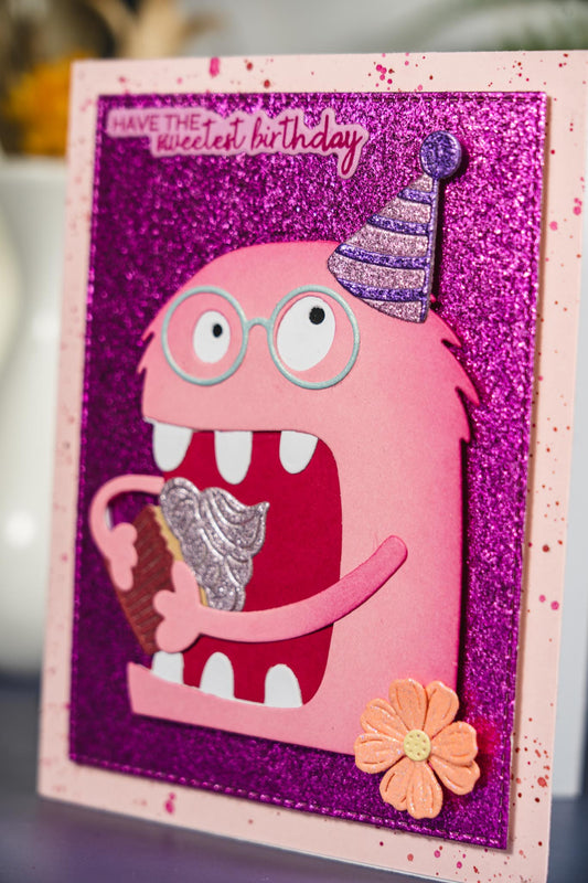 Monstre cupcake rose