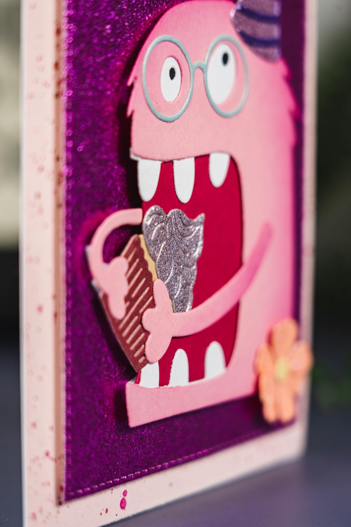 Monstre cupcake rose